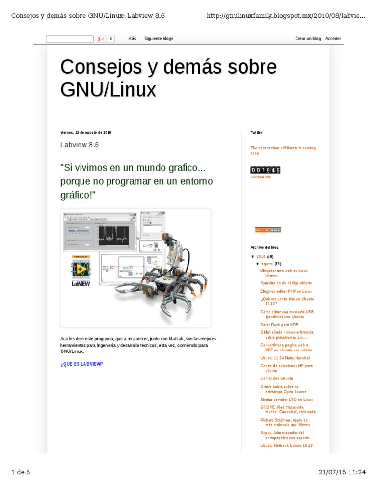 Labview Install PDF Ubuntu (sistema operativo) Desarrollo de software
