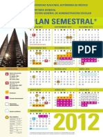 Calendario Semestral UNAM