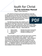 CFC Youth for Christ High School Club Activities Manual Guide
