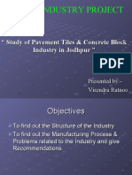 Local Industry Project: " Study of Pavement Tiles & Concrete Block Industry in Jodhpur "