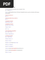 Logarithms Formulas