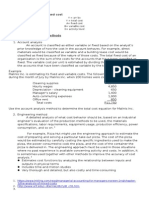 Separating mixed costs using different methods