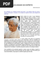 [Krishnamurti] a Vacuidade Do Espírito