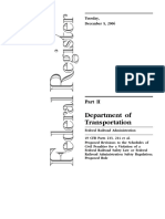 Proposed Rule: Railroad Safety: Federal Railroad Safety Law or Regulation Violations Civil Penalties Schedule