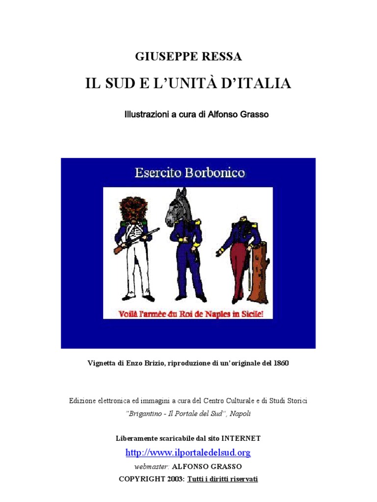Giuseppe Ressa - Il Sud e L'unità D'italia | PDF