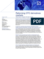 Reforming OTC Derivatives Markets Observable Changes and Open Issues