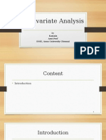 MVA Techniques for Analyzing Multivariate Data