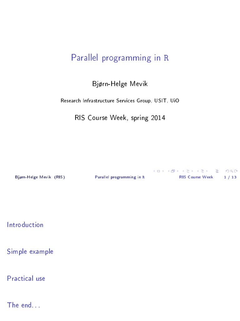 Parallel Programming In R _ A guide to parallelism in R – TXVU