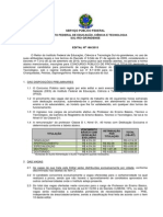 Edital Docente 168 - 2015