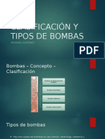 Clasificación y Tipos de Bombas 