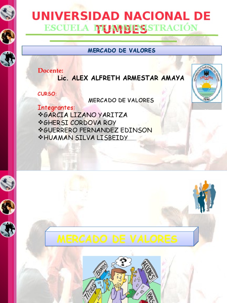 Definición y Funciones del Mercado de Valores | PDF | Bolsa de Valores ...