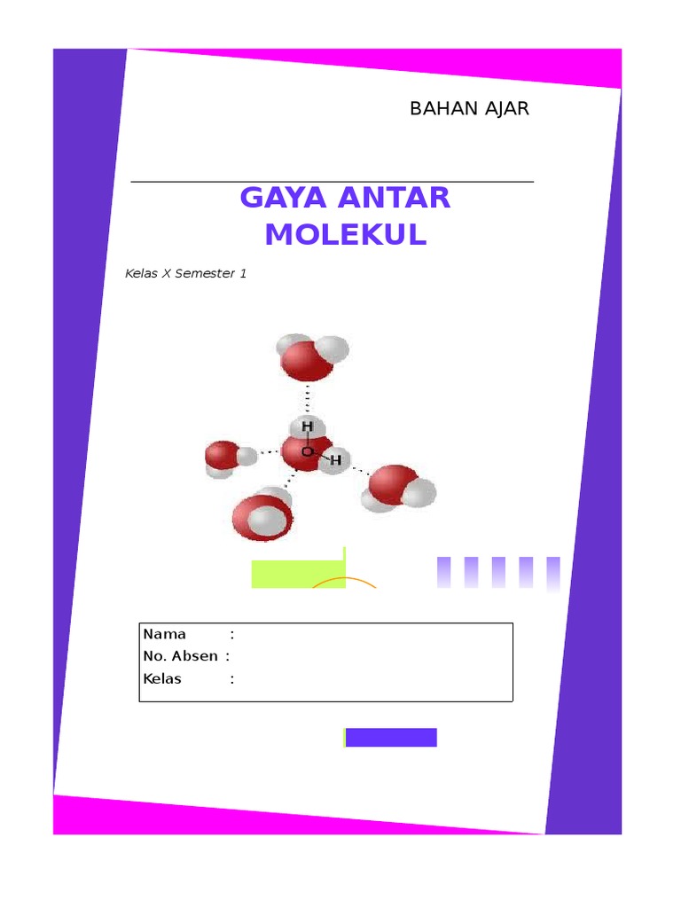 Gaya Antar Molekul dalam Kimia | PDF | Metode & Bahan Ajar | Sains ...