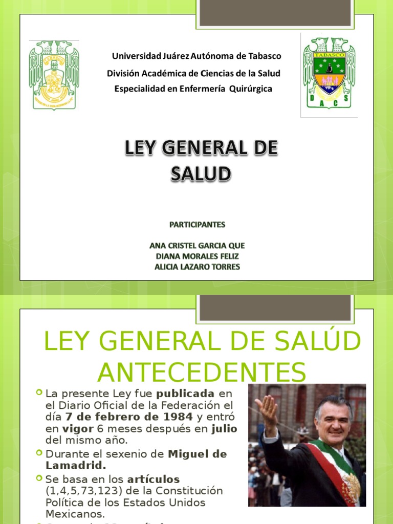 Ley General de Salud en México | PDF | Trabajo Social | Cuidado de la salud