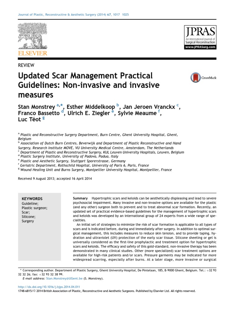 Scar Manajemen Scar Surgery Free 30day Trial Scribd