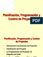 Planificacion, Programacion y Control de PROYECTOS