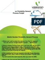 Mobile Number Portability General Process Punjab