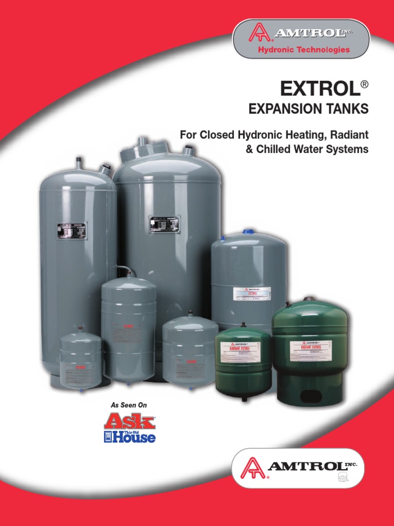 Amtrol Extrol Expantion Tank Specs Valve Hvac