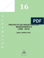 Proyecto Investigación Museográfica 1986 - 2015