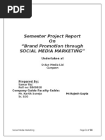 Social Media Marketing SEMESTER PRvdsvcOJECT 2012