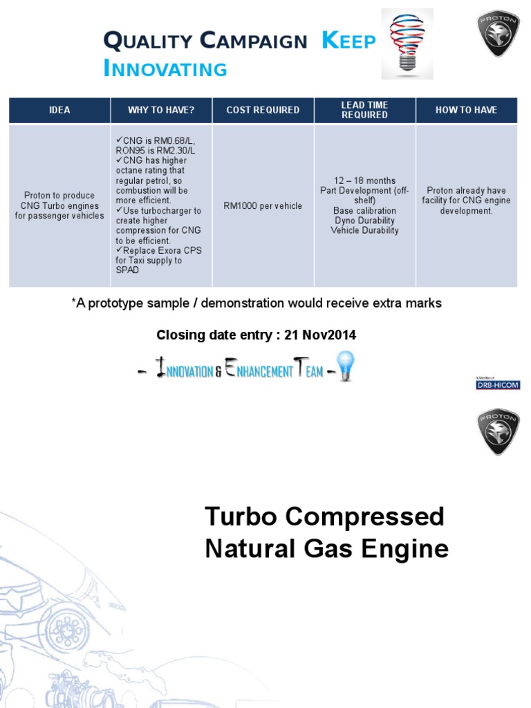CNG Turbo Engine Development for Proton | PDF | Technology & Engineering