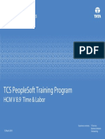 PeopleSoft Training Program HCM Time and Labor v1.0