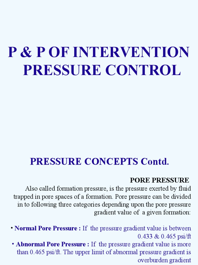 Well Intervention Pressure Control | PDF | Pressure | Casing (Borehole)