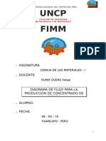 Informe Diagrama de Flujo de Estaño