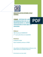 Difficultés liées à la détermination de la valeur des marchandises à l’importation et conception .PDF