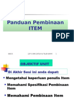 Panduan Pembinaan Item