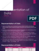 Representation of Data: Week 4A