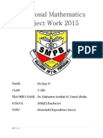 Additional Mathematics Project Work 2015