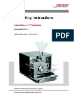 Operating Instructions: Universal Cutting Mill