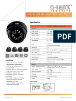 CCTV Camera Dome Ir Super High-Res 1000 TVL: Key Features