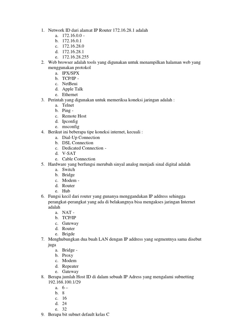 Identifikasi dan Konfigurasi IP Router | PDF | Komputer