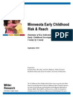 Summary of Key Indicators of Early Childhood Development in Minnesota, County by County