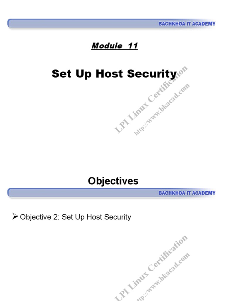 Module 11 - Set Up Host Security | PDF | Computer Networking | Software