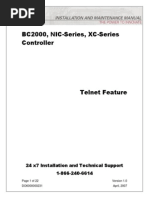Eltek Valere - Ethernet Controller - Install Manual Telnet Feature - V1.0