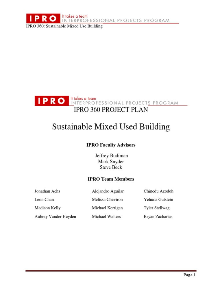 Sustainable Mixed Used Building | PDF | Mixed Use Development | Zoning