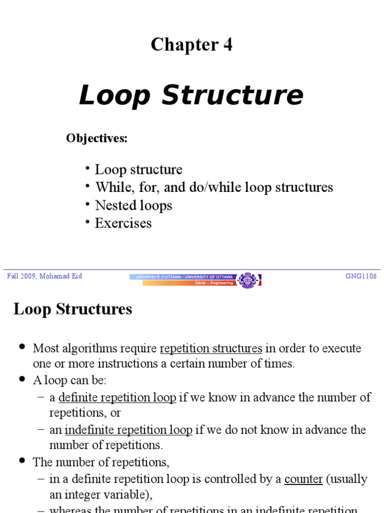 Loop Structures in C | PDF | Control Flow | Areas Of Computer Science