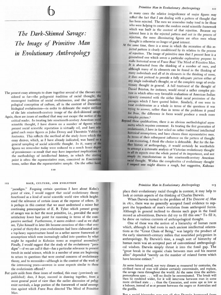 George W. Stocking-Race, Culture, and Evolution: Essays in The History ...