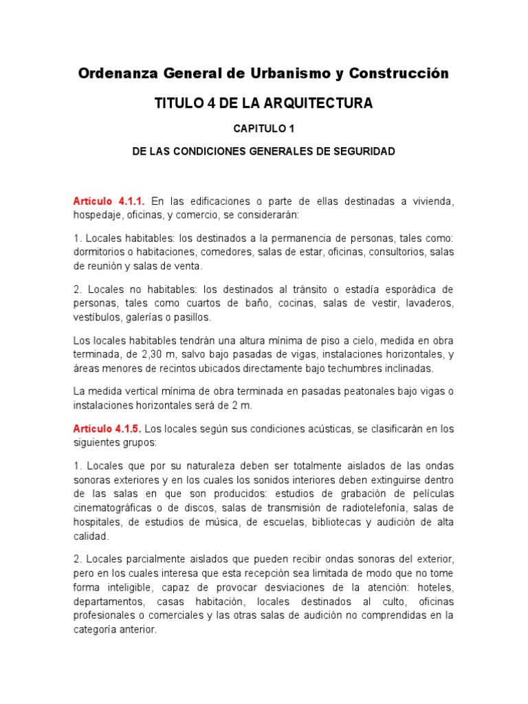 OGUC Resumen | PDF | Ascensor | Alemania