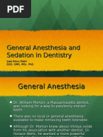 General Anesthesia and Sedation in Dentistry