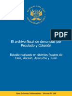 Informe Defensorial N 168 Peculado