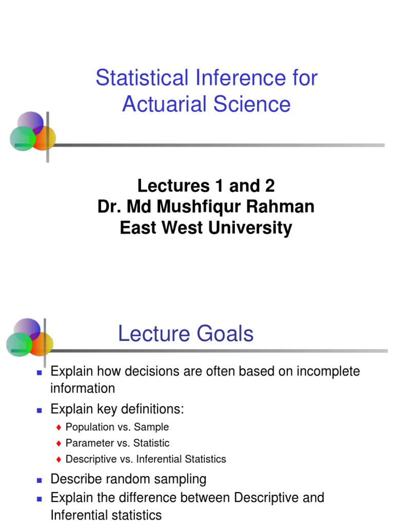 Statistical Inference | PDF | Normal Distribution | Covariance