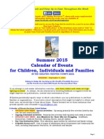 Calendar of Events - September 6, 2015