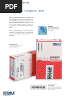 Bearing Packing Seal Label