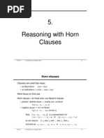 Reasoning With Horn Clauses