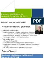 Microsoft Dynamics GP Business Intelligence Mod1