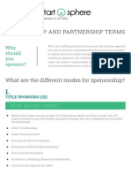 Sponsorship and Partnership Terms: Why Should You Sponsor?