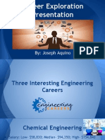 Career Exploration Presentation - Joseph Aquino